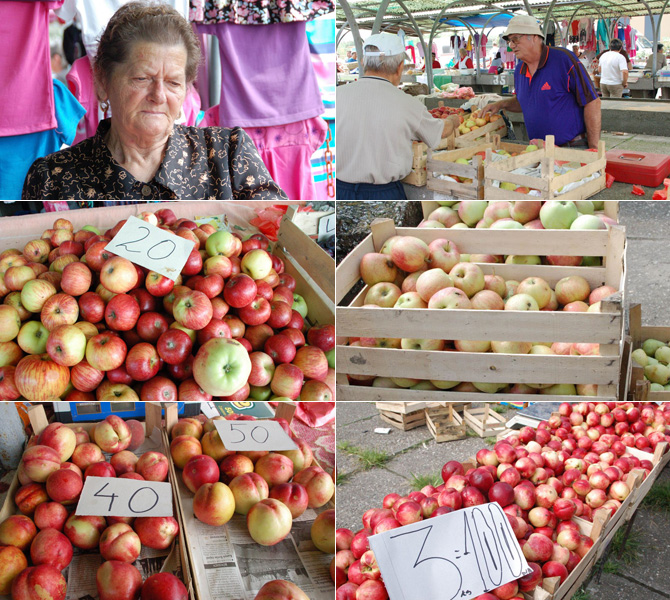 Piac Szenttamáson 2014. augusztus 8.